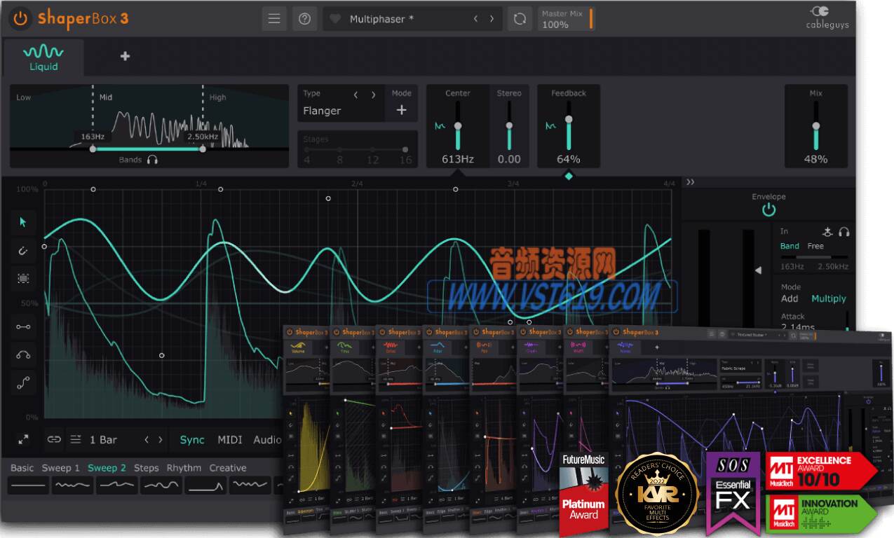 Cableguys ShaperBox 3 v3.6.1_WIN-CE.VR_VST92音频资源网