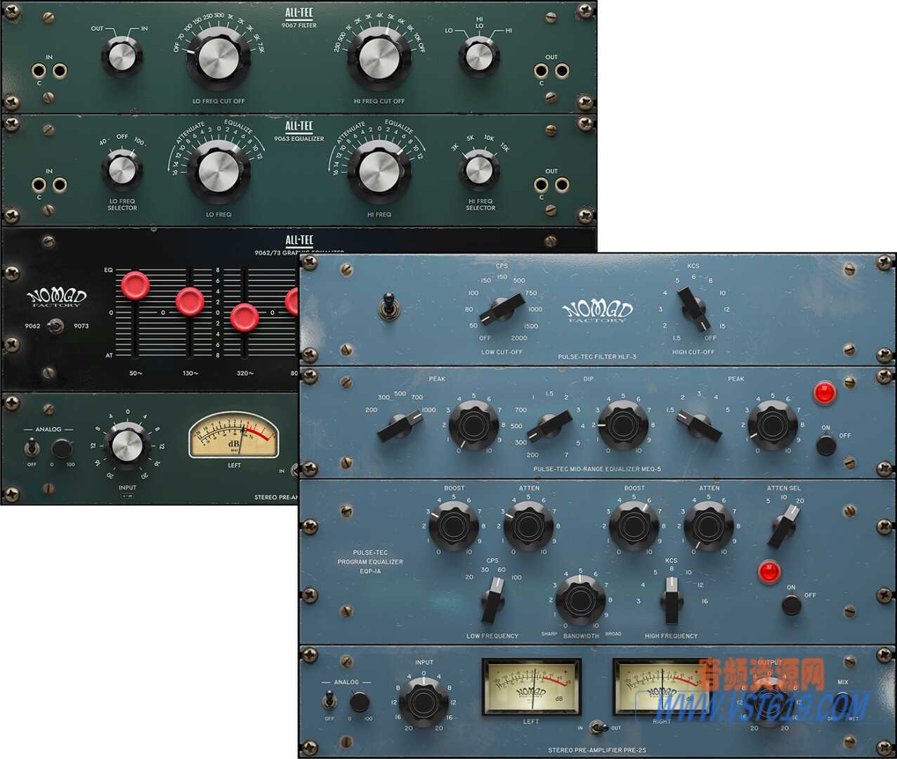 Nomad Factory Retro EQs Bundle v2.3.1_WIN-R2R&TCD_VST92音频资源网