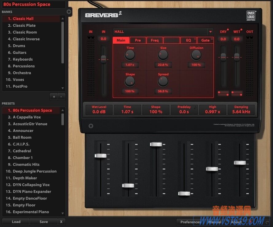 Overloud BREVERB 2 v2.1.18_WIN-R2R_VST92音频资源网