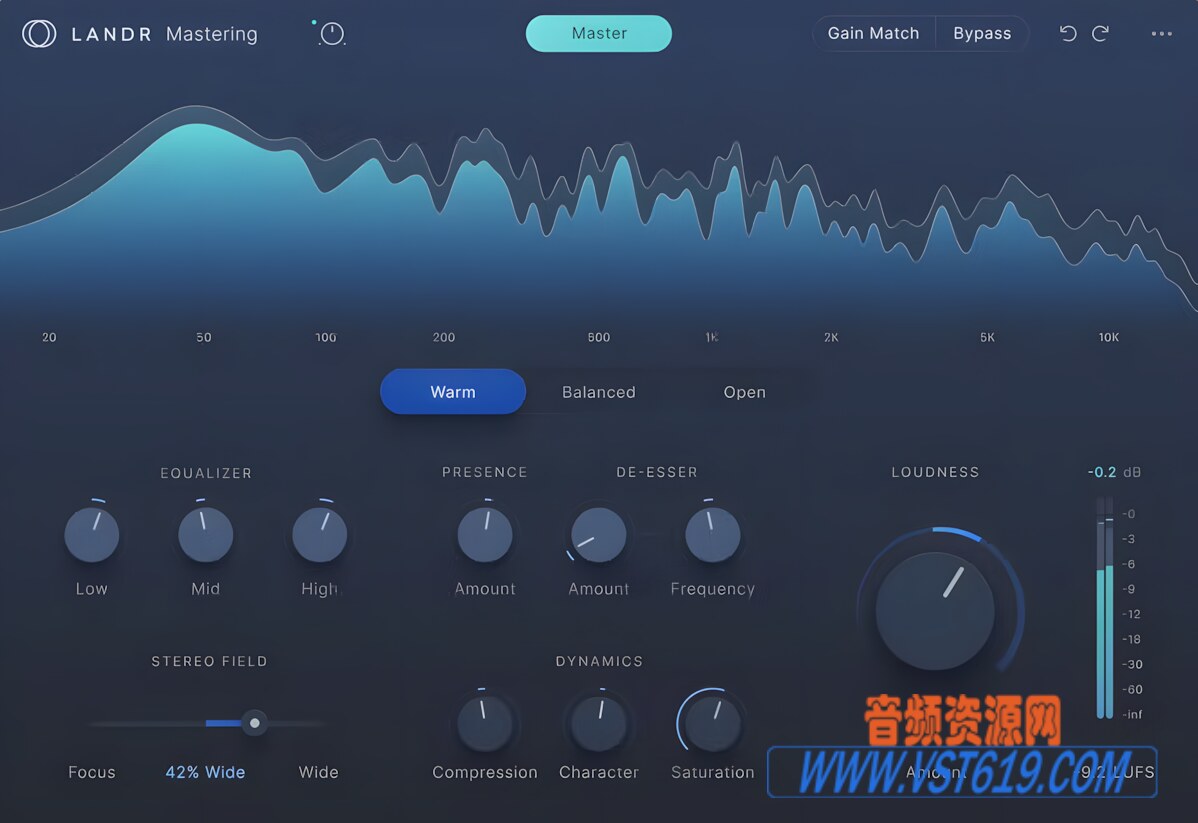 LANDR Mastering Plugin Pro v1.1.35_WIN-R2R_VST92音频资源网