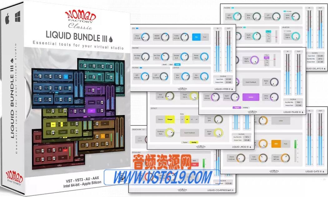 Nomad Factory Liquid Bundle III v3.0.1_WIN-R2R_VST92音频资源网