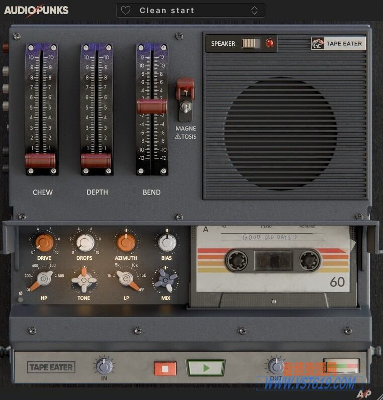 Audiopunks Tape Eater v1.0.0_WIN-R2R_VST92音频资源网