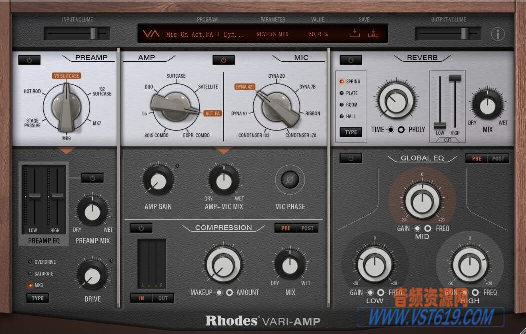Rhodes Vari-Amp v1.0.0_WIN-R2R_VST92音频资源网