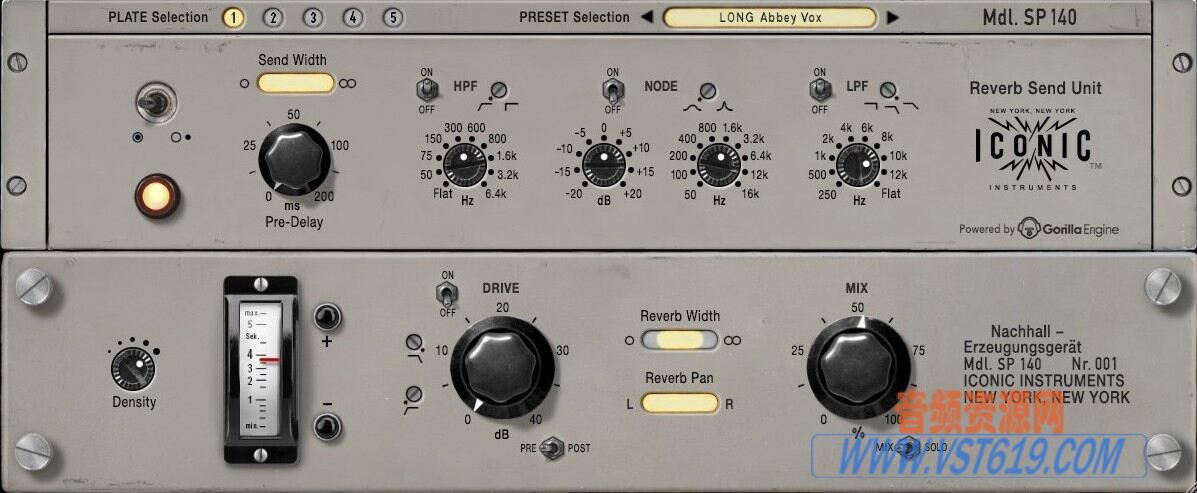 Iconic Instruments SP140 Plate Reverb v1.0.1_WIN-R2R_VST92音频资源网