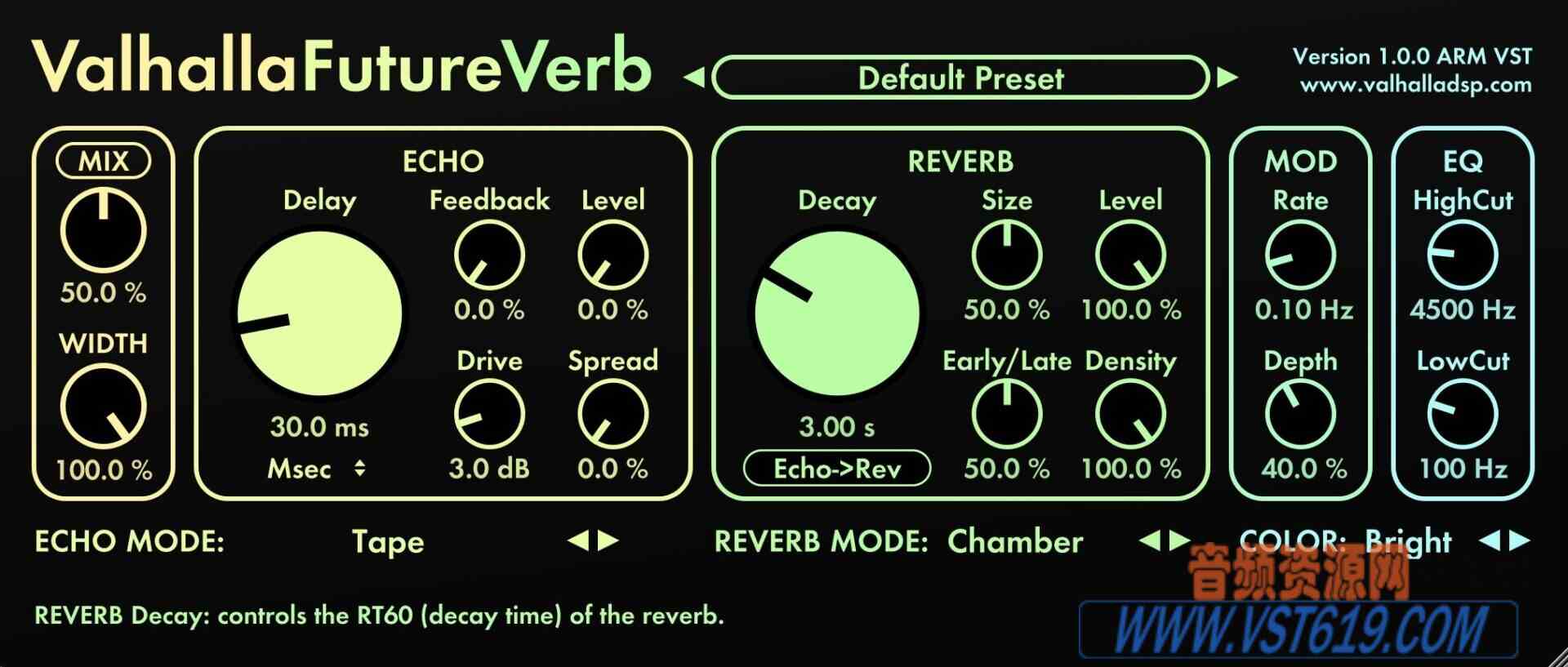 Valhalla DSP Valhalla FutureVerb v1.0.0.8_WIN-R2R_VST92音频资源网
