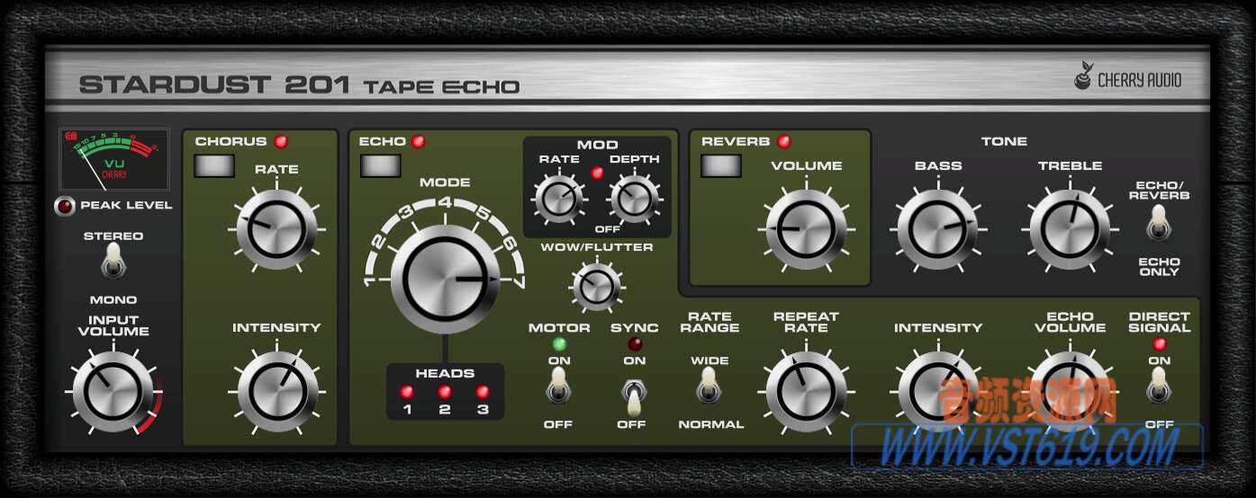 Cherry Audio Stardust 201 Tape Echo v1.4.0.38_WIN-R2R_VST92音频资源网