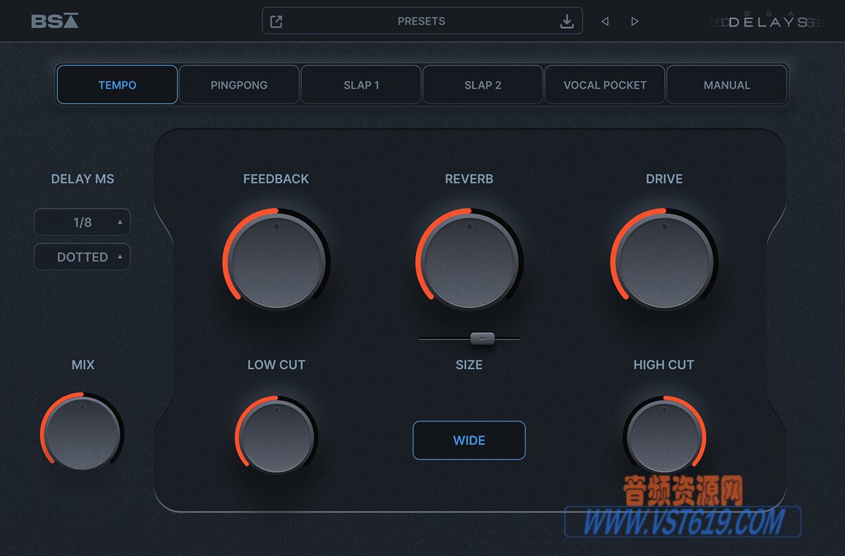 Black Salt Audio BSA Delays v1.0.12_WIN-SEnki_VST92音频资源网