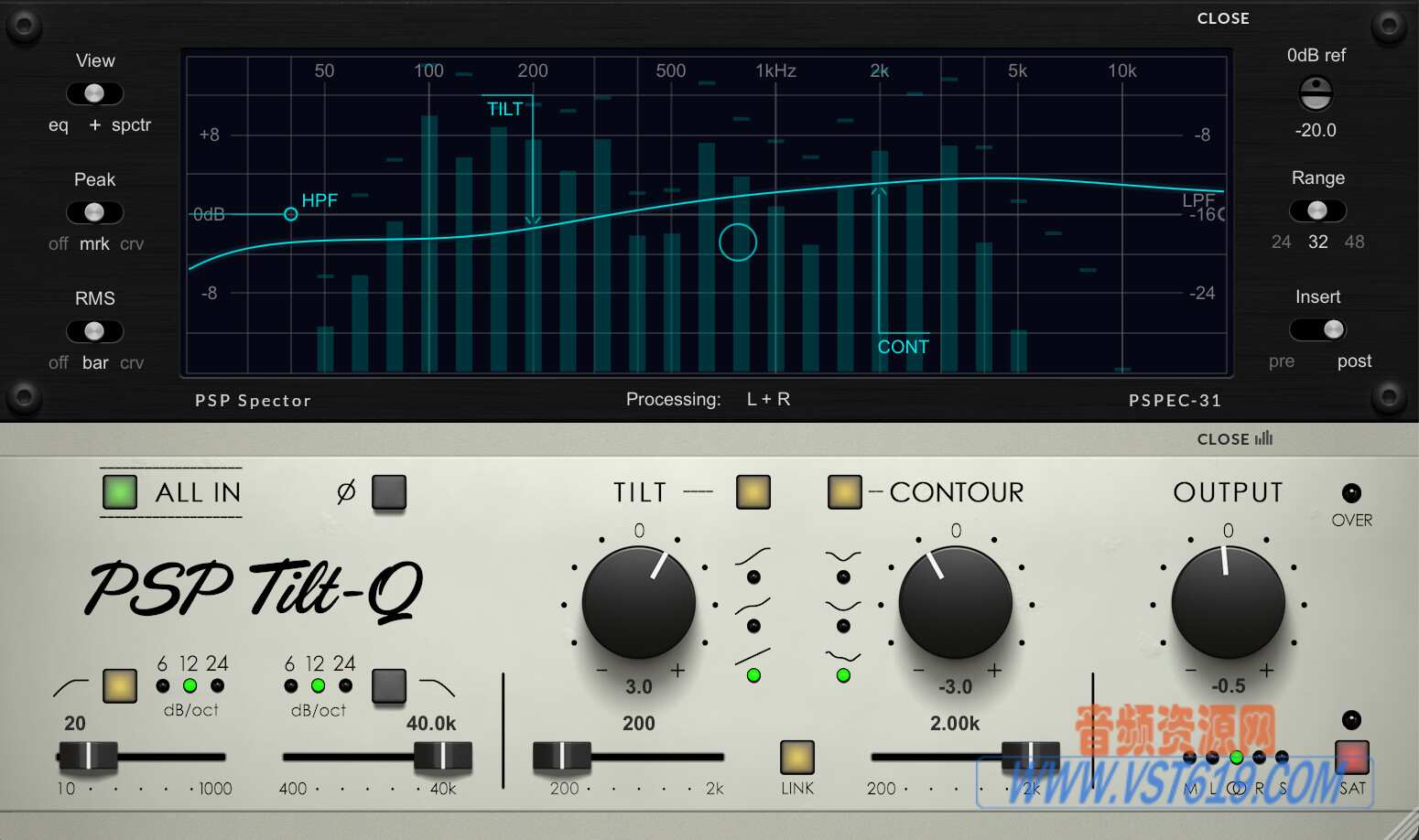 PSPaudioware PSP Tilt-Q v1.1.0_WIN-R2R_VST92音频资源网