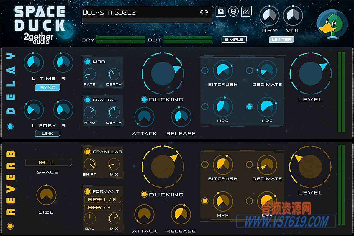 2gether Audio SPACE DUCK v1.1.5_WIN-R2R_VST92音频资源网