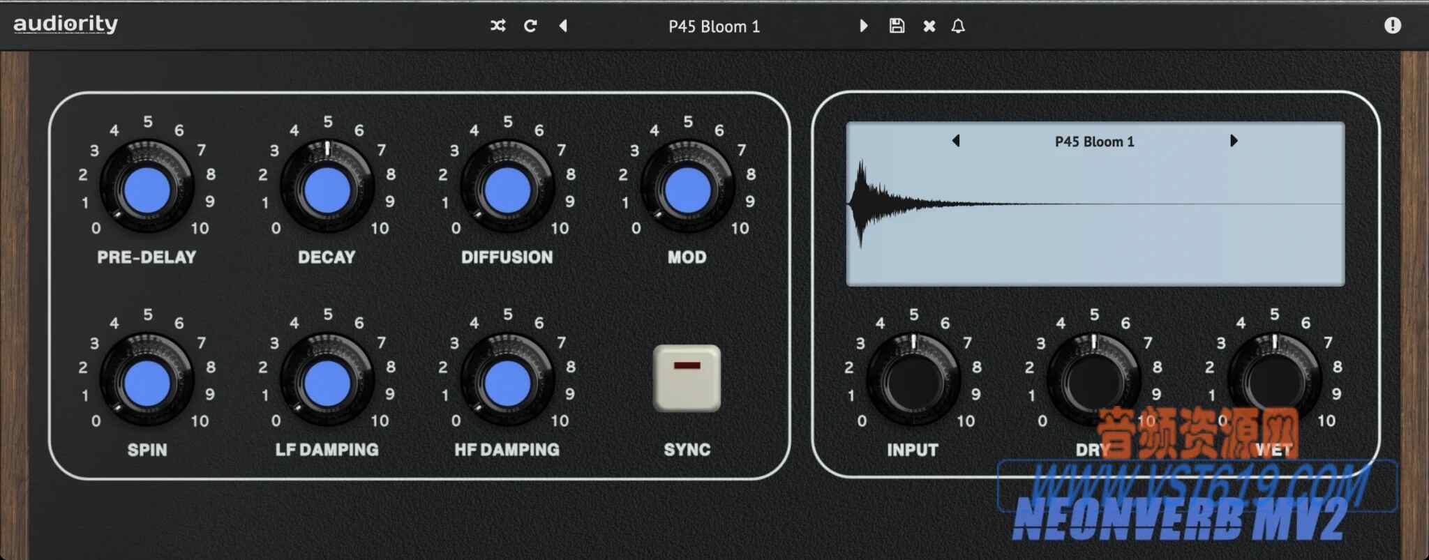 Audiority NeonVerb MV2 v1.0.1_WIN-R2R_VST92音频资源网