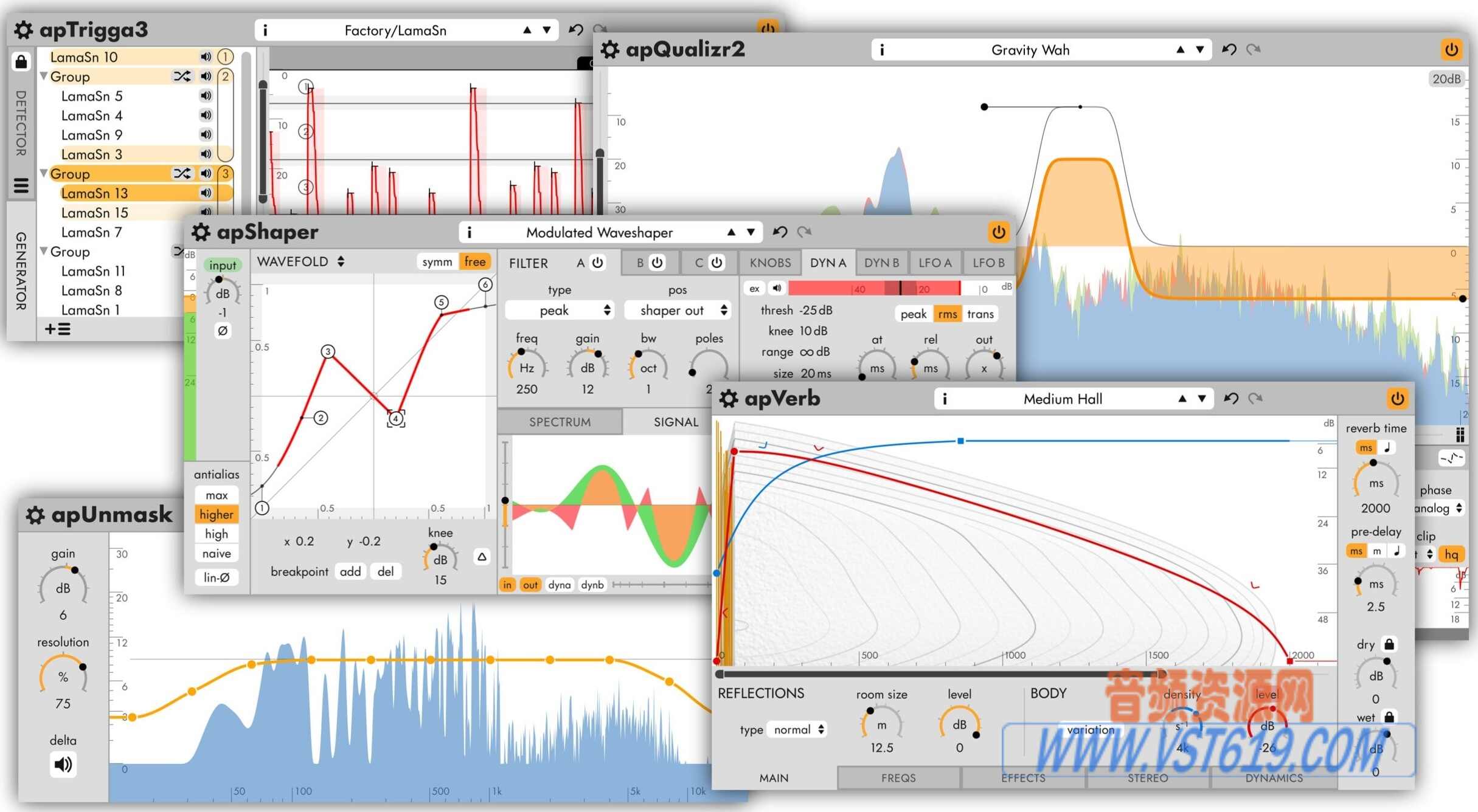 ApulSoft FX Bundle v2025.05_WIN-R2R_VST92音频资源网