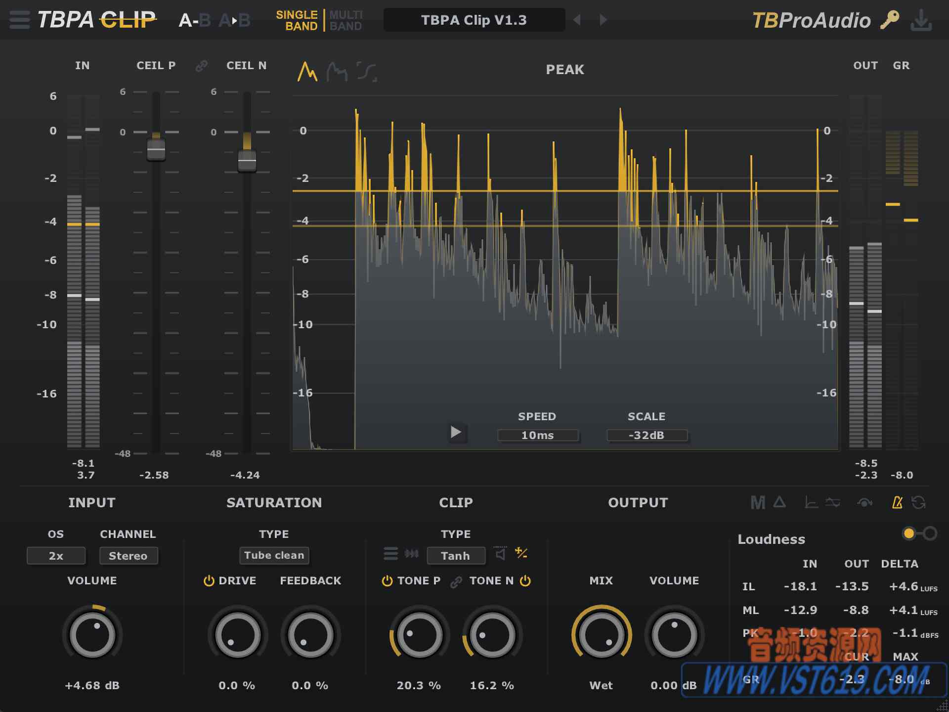 TBProAudio TBPAClip v1.3.3_WIN-R2R_VST92音频资源网