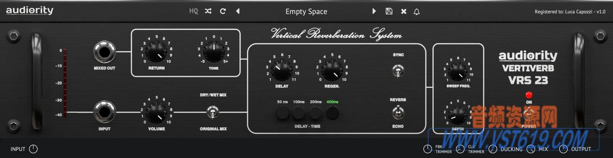 Audiority VertiVerb VRS23 v1.0.1_WIN-R2R_VST92音频资源网