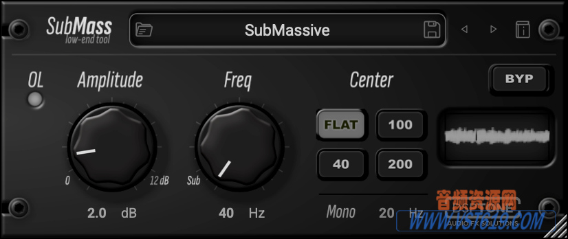 Audioloom DSPTone SubMass v1.0.7_WIN-R2R_VST92音频资源网