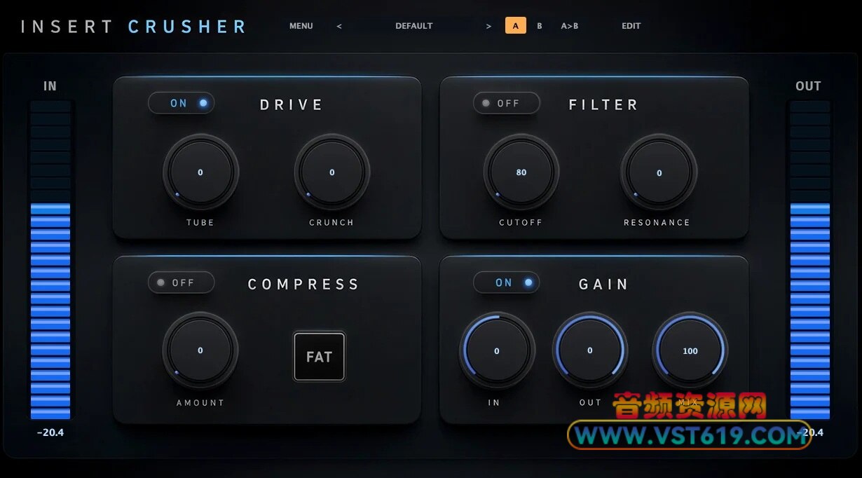 Insert Audio Insert Crusher