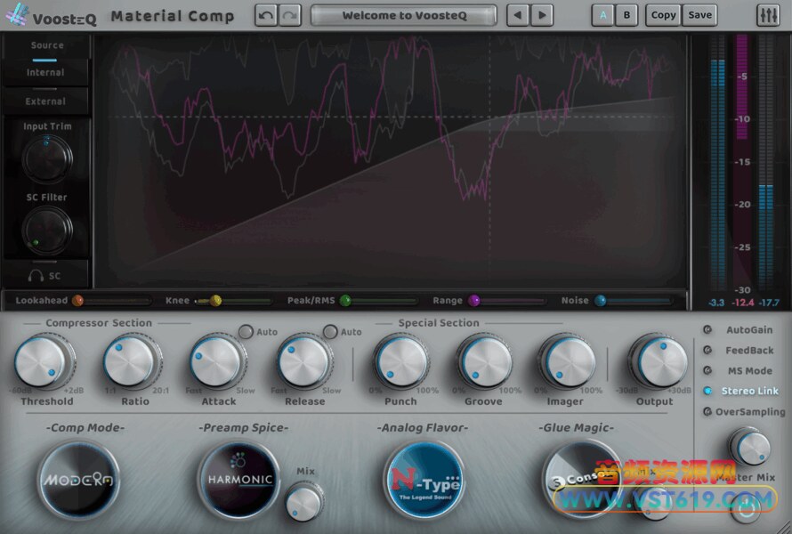 VoosteQ Material Comp v1.7.13_WIN-RLTS_VST92音频资源网